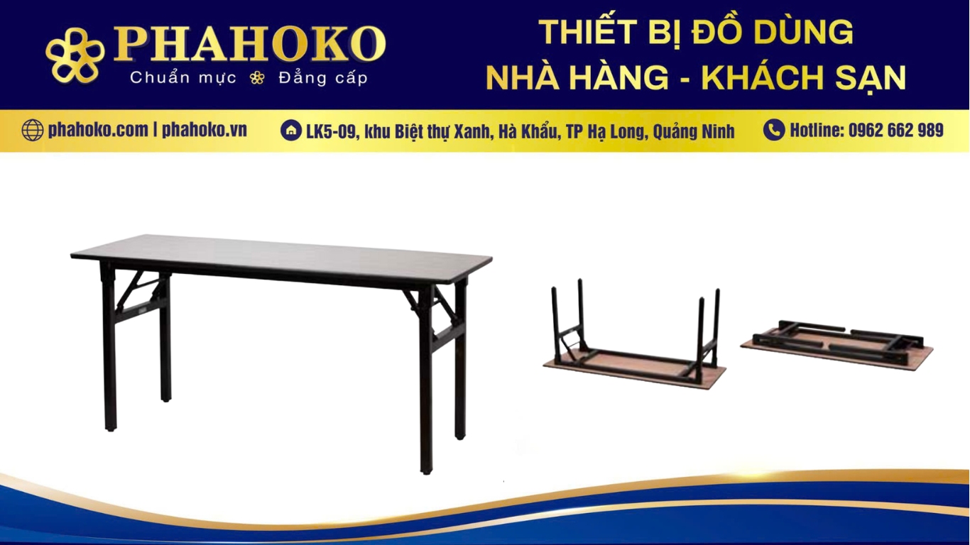 Bàn tiệc gấp cho trung tâm sự kiện tại Thanh Hóa