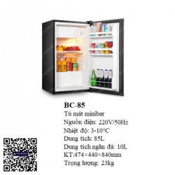Tủ mát minibar BC-85