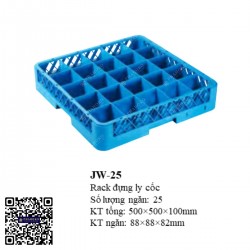 Rack ly cốc 25 ngăn JW-25