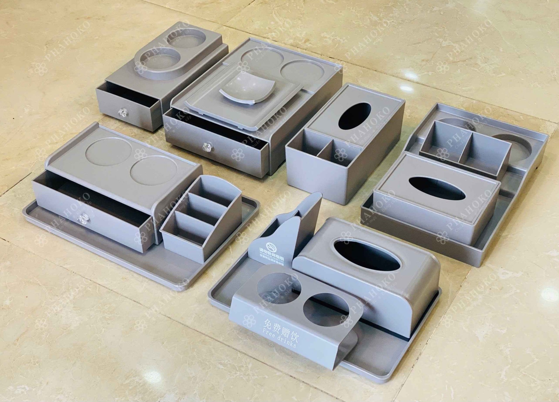 Bộ đồ buồng phòng khách sạn nhựa Abs 2