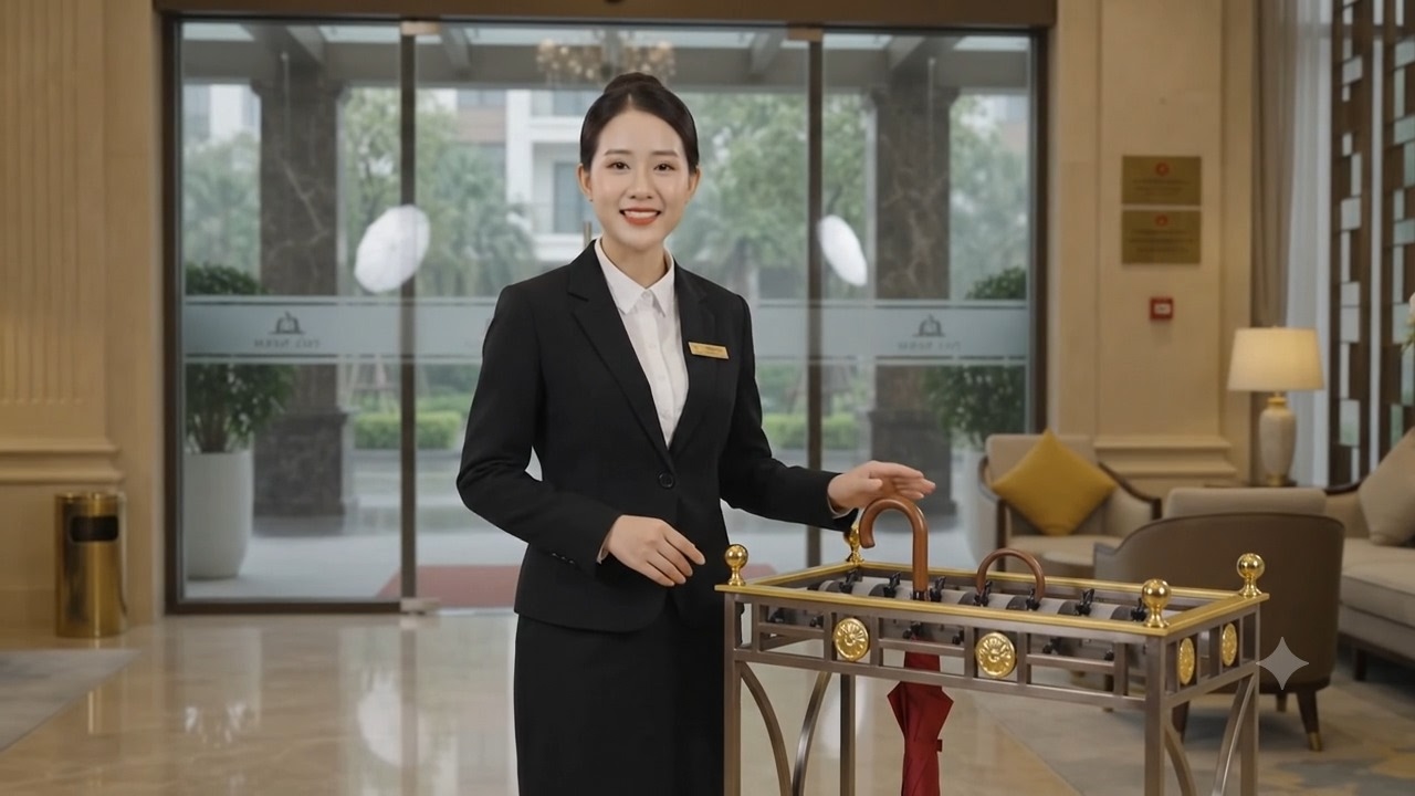 Giá Để Ô Phahoko: Tuyệt Tác Tiền Sảnh Khách Sạn 5 Sao
