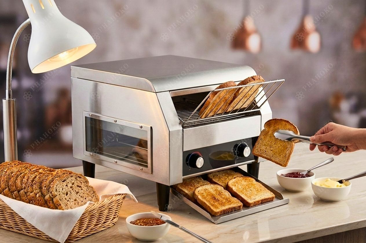 Máy Nướng Bánh Mì Phahoko: Giải Pháp Buffet Đẳng Cấp 5 Sao