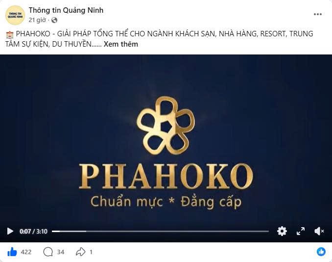 Phahoko lên sóng page Thông Tin Quảng Ninh