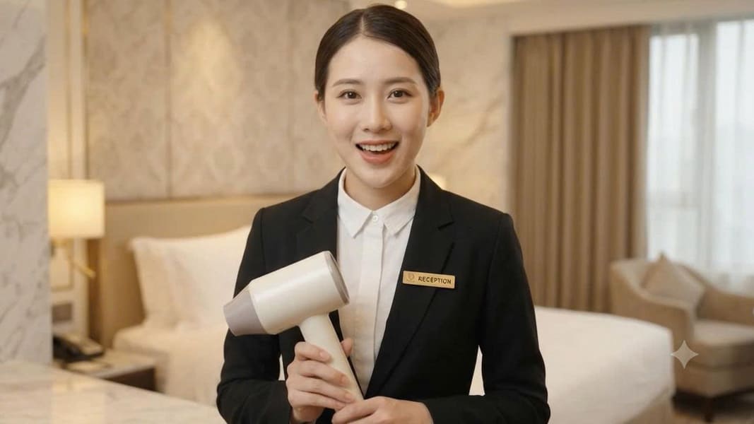 Máy Sấy Tóc Khách Sạn KINHAO: An Toàn & Đẳng Cấp